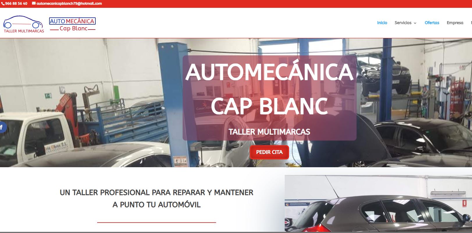 Web Auto mecánica cap blanc